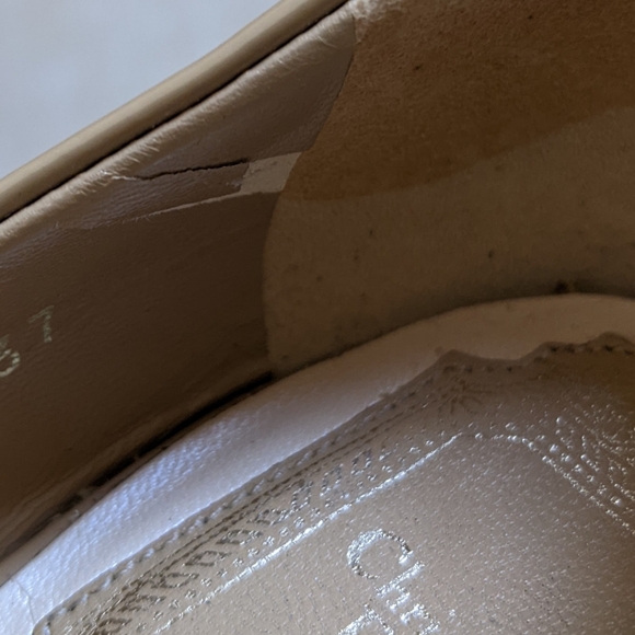 CHRISTIAN DIOR Patent Leather Pumps Size 37.5 Authentic CD Shoes - Picture 14 of 16